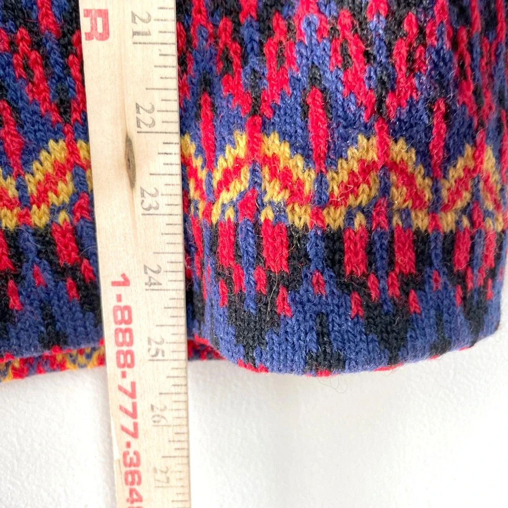 Vintage‎ Hans Heitsch Fair Isle Sweater Sz Medium Jersey Modeller Sweden Striped